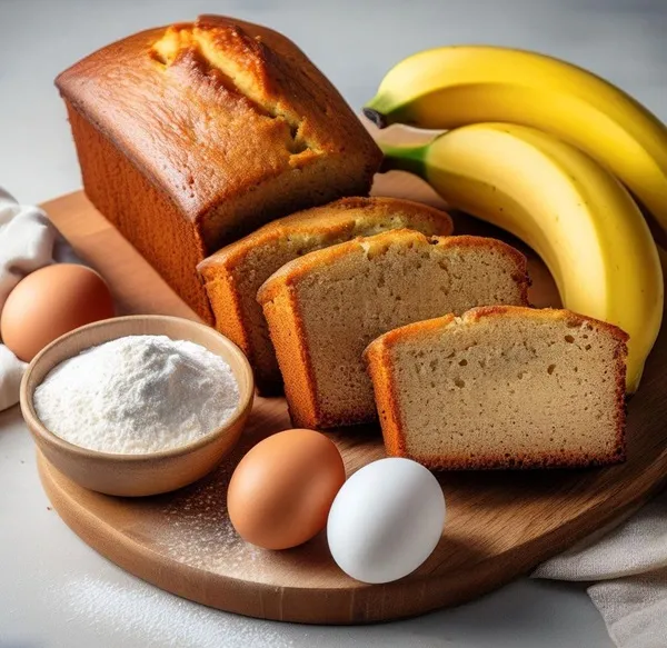 3 Ingredients banana bread recipe