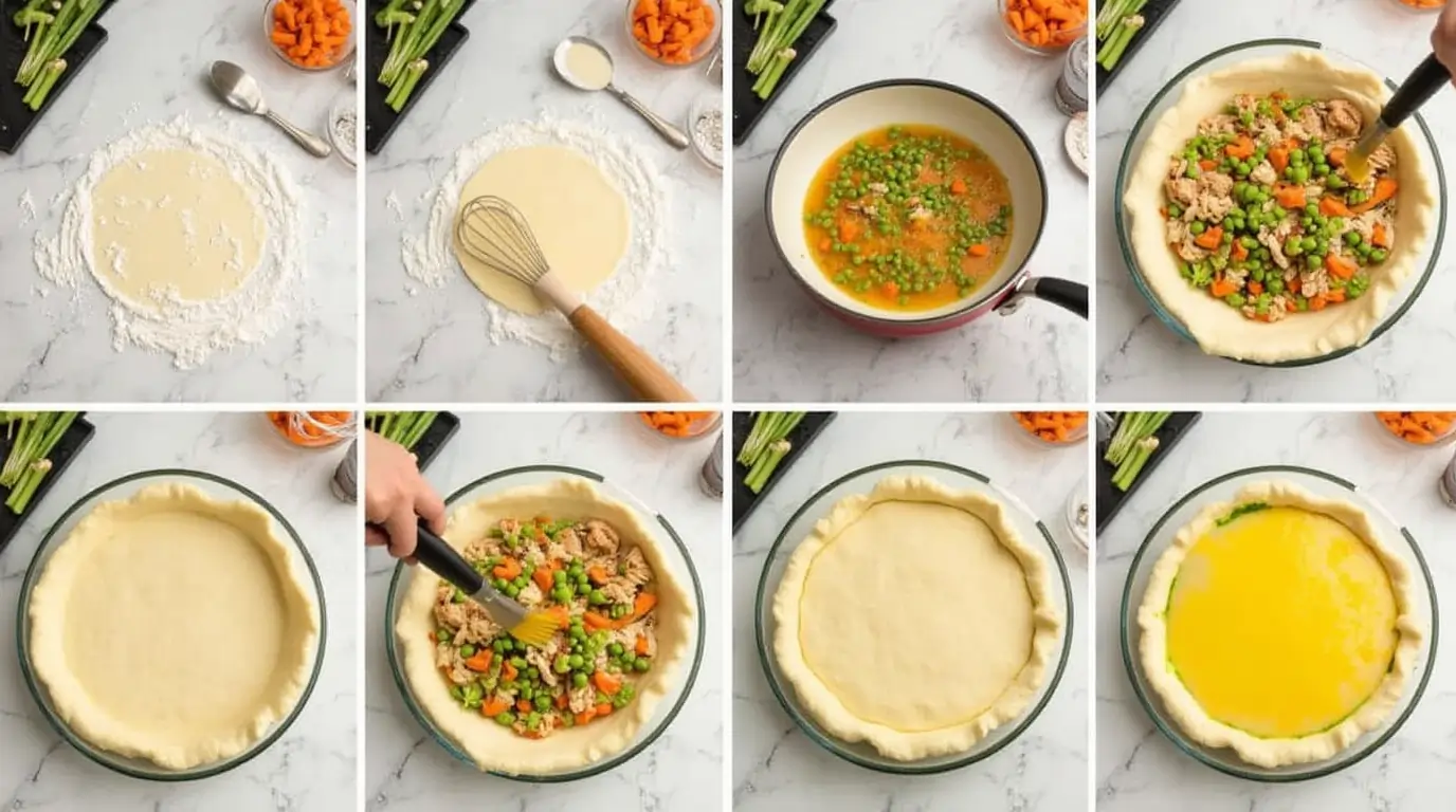 Gluten-Free Chicken Pot Pie step by step