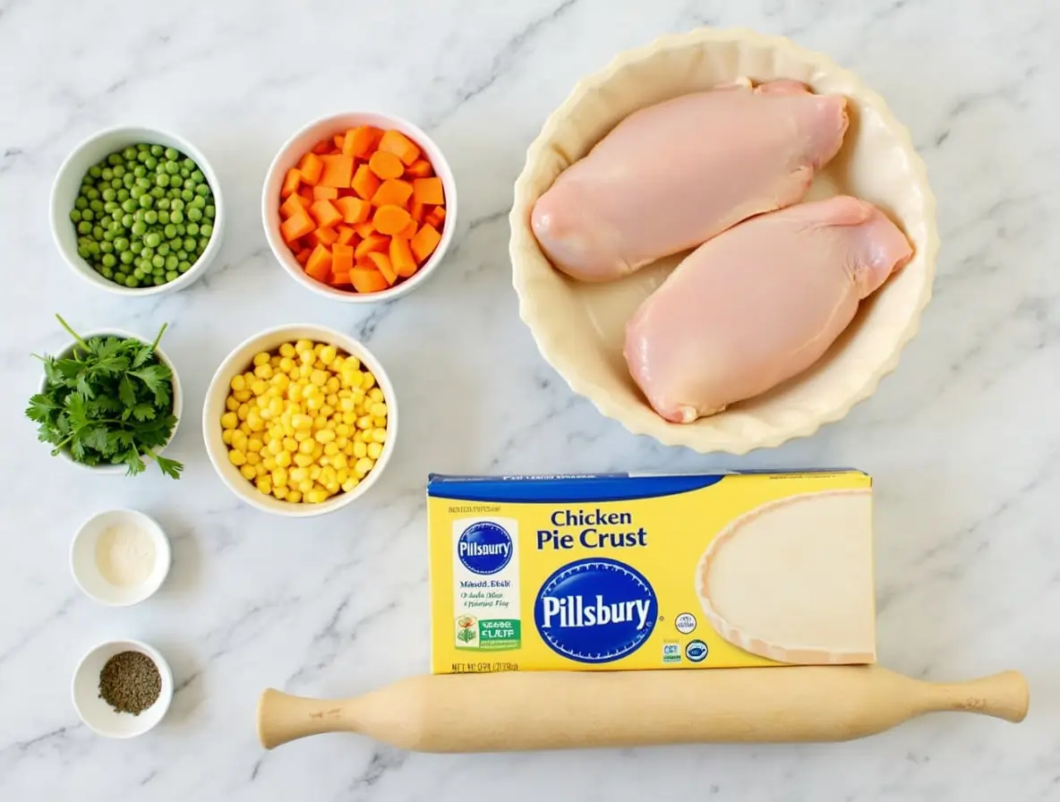 Ingredients of Pillsbury chicken pot pie