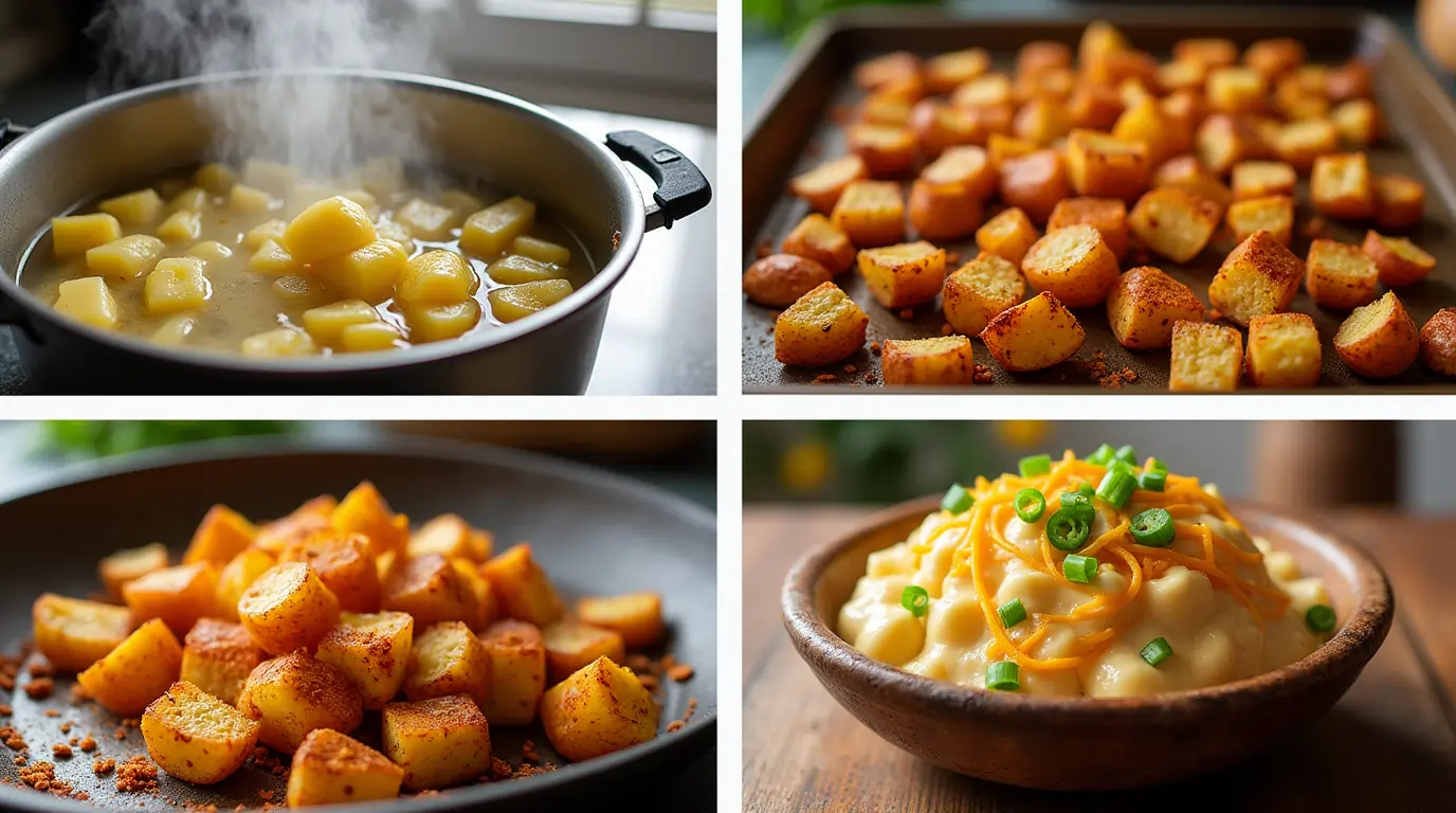 cheesy fiesta potatoes step by step