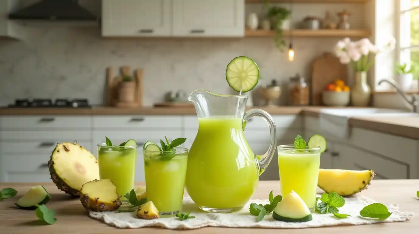 pineapple and cucumber juice family