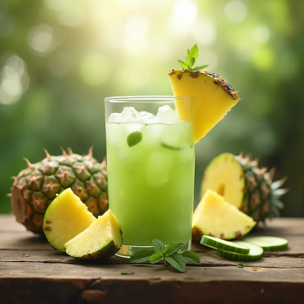 pineapple and cucumber juice